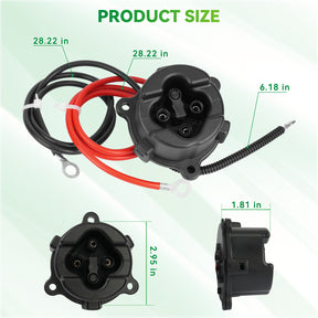 48V MAC DC Charger, Plug Powerwise Receptacle for Yamaha Electric 2011-2017 G29 |Drive-up