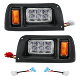 Golf Cart LED Headlights for Club Car DS 1993-Up Models 12 Volt Headlight OEM 101988002 101988001 |Drive-up