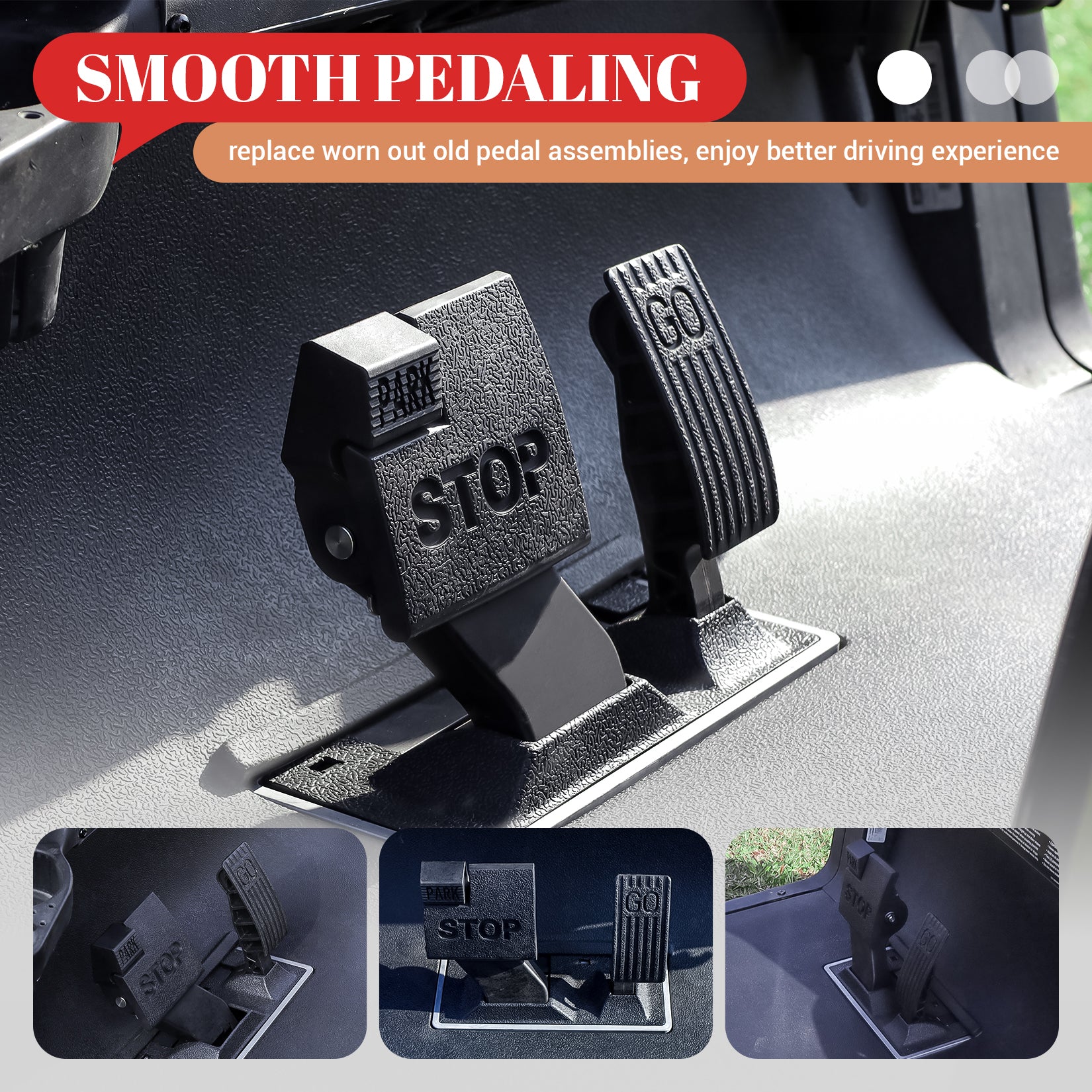 Complete Pedal Golf Cart Conversion Kit for Club Car - Accelerator & Brake Assembly | Drive-up