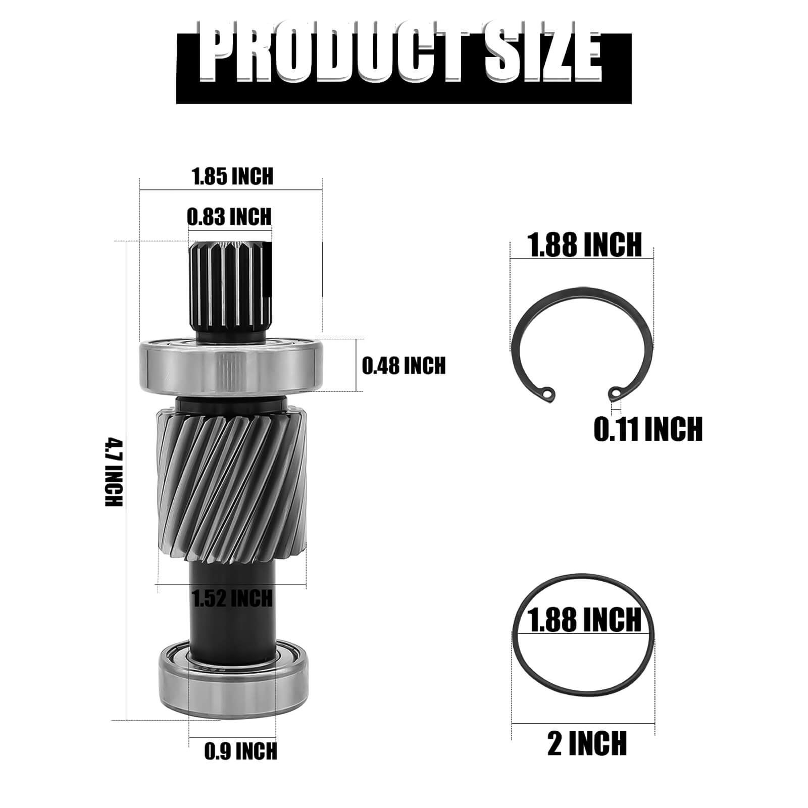 Golf Cart Input Shaft for EZGO