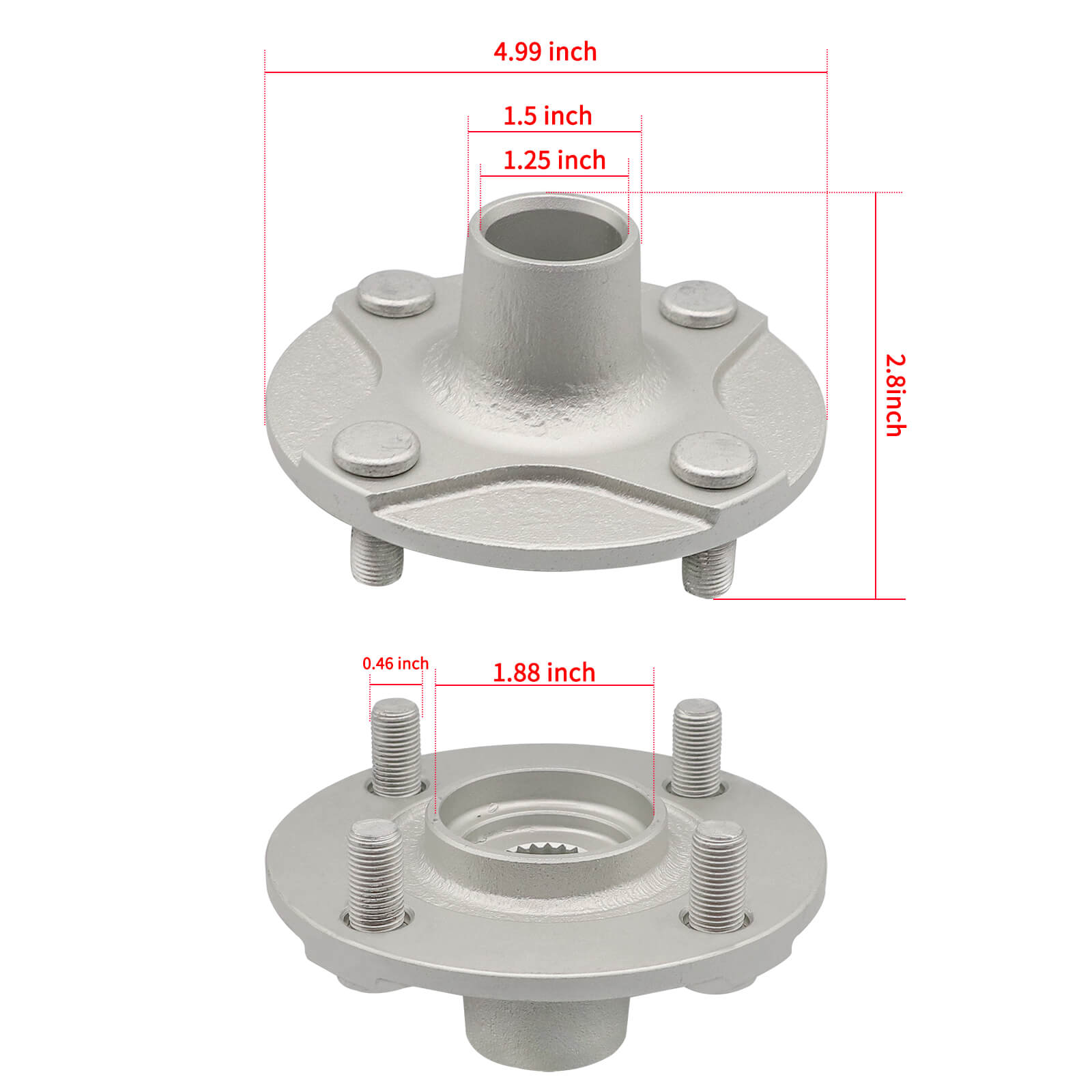 Yamaha Rear Wheel Hub Replacement for G29 Drive Golf Carts | Drive-up