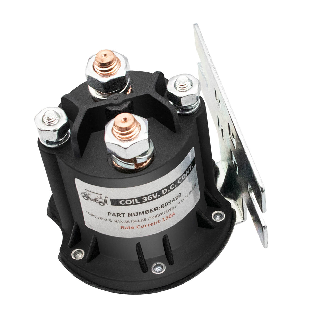 36V 4 Terminal EZGO golf cart Solenoid Fits EZGO RXV Electric Danaher Controller OEM# 606971 609428 7678 | Drive-up