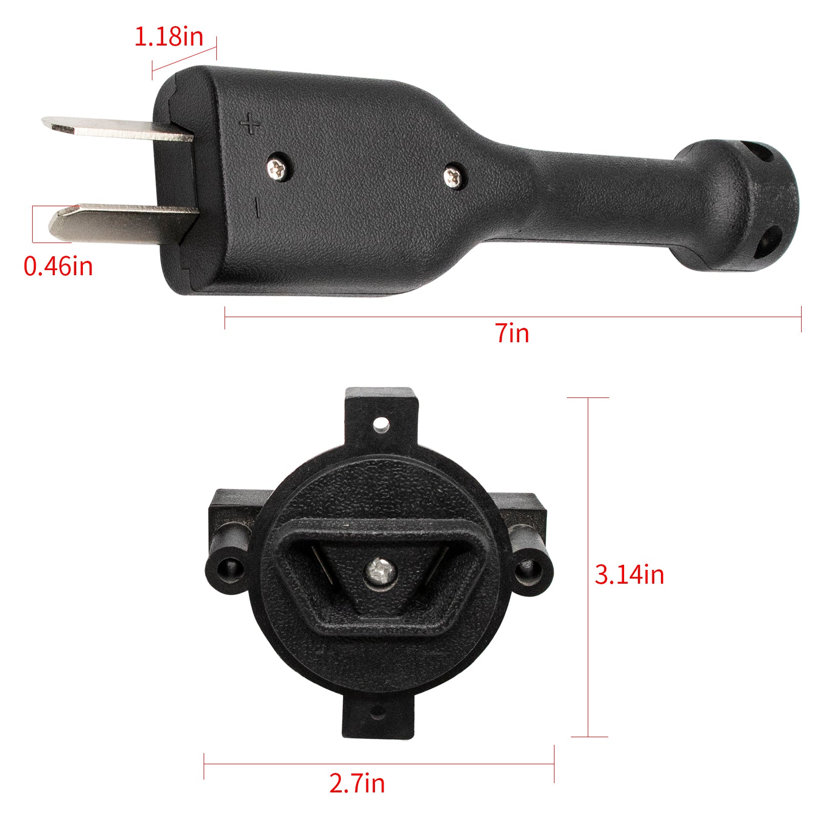 Charger Plug & E-Way Receptacle for 36V Golf Cart