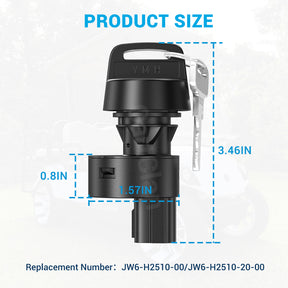 Key Switch Assembly 3 Position On/Off Replacement Ignition Switch for Yamaha | Drive-up