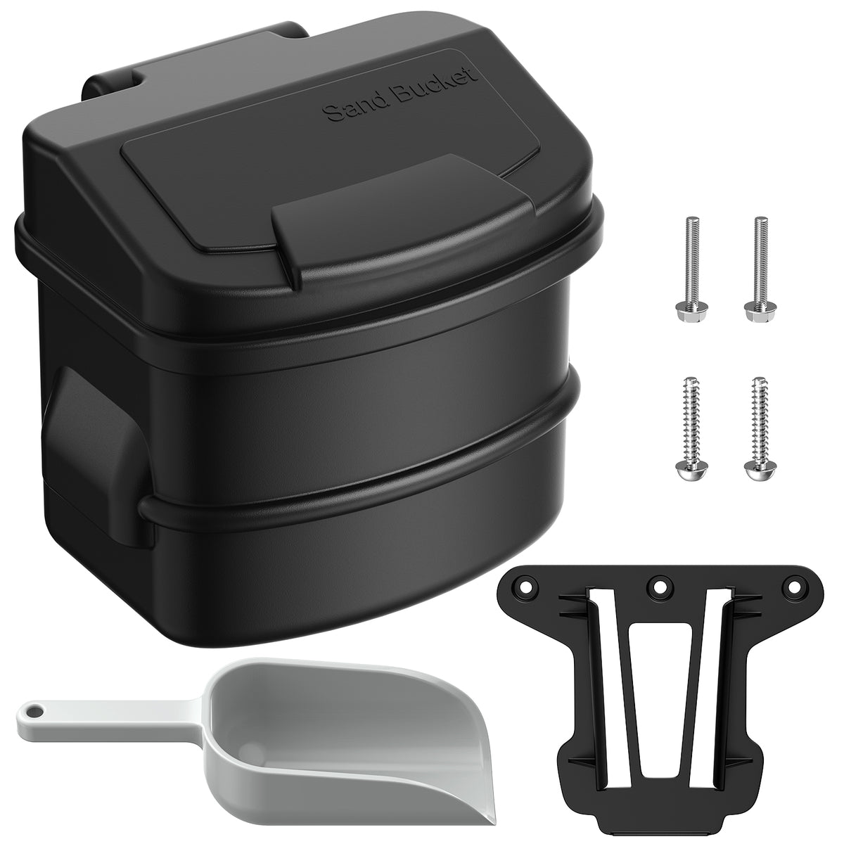Large Capacity Sand Bucket with Bracket fits for 2004-UP Club Car | Drive-up