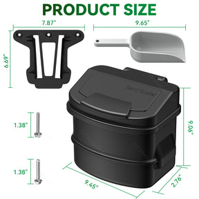 Large Capacity Sand Bucket with Bracket fits for 2004-UP Club Car | Drive-up