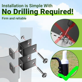 Drive-up Golf Cart No-Drilling Sand Bottle, Divot Filler Sand Bottle for EZGO Club Car Yamaha, Large Capacity with Rattle Proof Holder