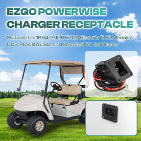 36 Volt EZGO Charger Receptacle