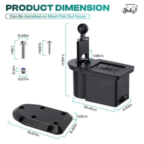 Universal Golf Cart Ball Washer for Club Car, EZGO, Yamaha G&E, OEM 603836 | Drive-up