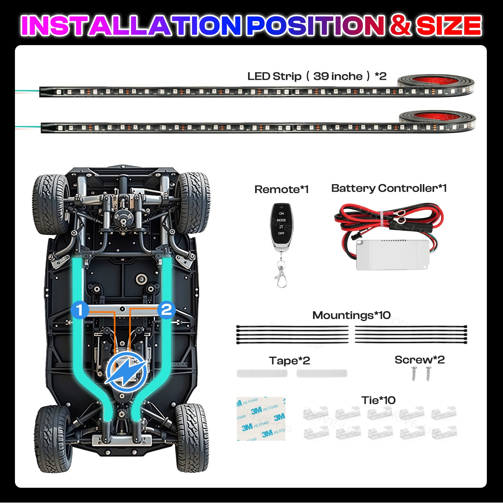 underglow for golf cart