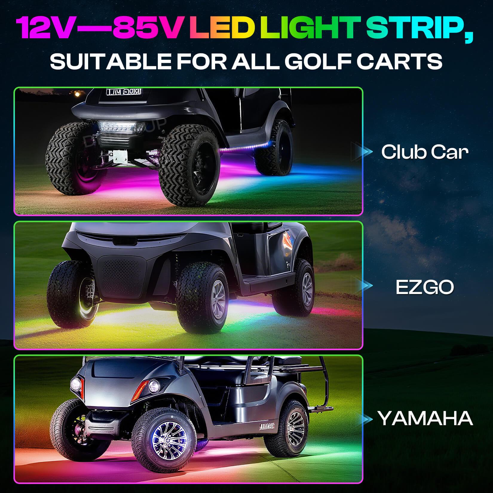golf cart underglow kit