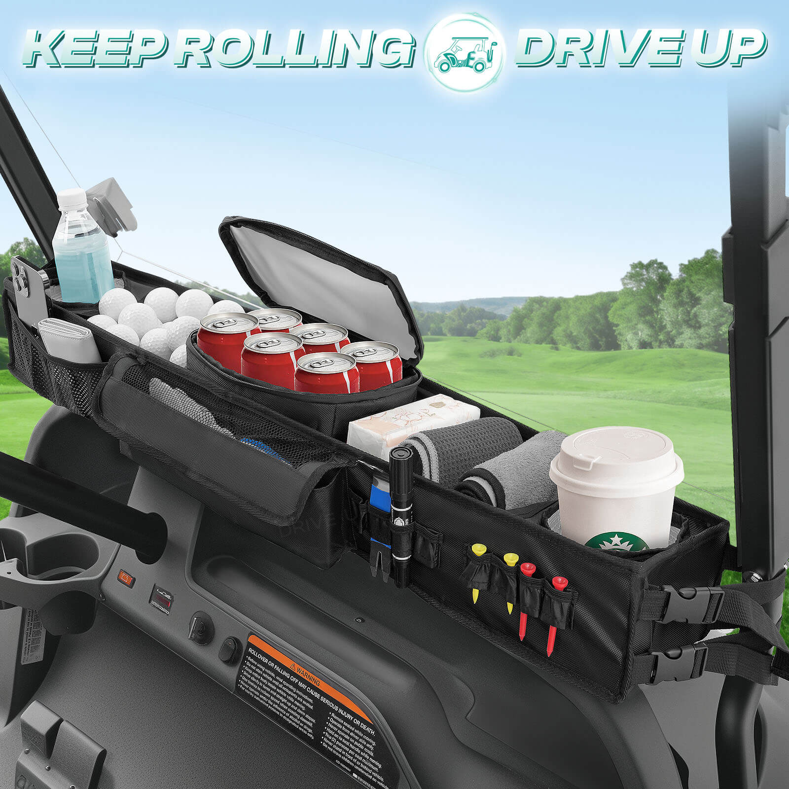 Universal Front Storage Basket for Golf Carts