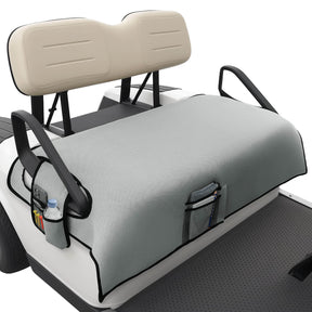 Grey All-Season Golf Cart Seat Covers with Storage Pockets
