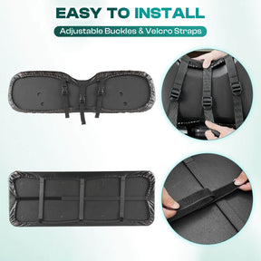 Universal Premium PVC Rear Seat Cover Set for 2+2 Golf Carts – 4 Design Options | DRIVE UP