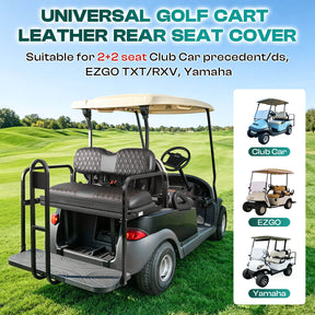 Universal Premium PVC Rear Seat Cover Set for 2+2 Golf Carts – 4 Design Options | DRIVE UP