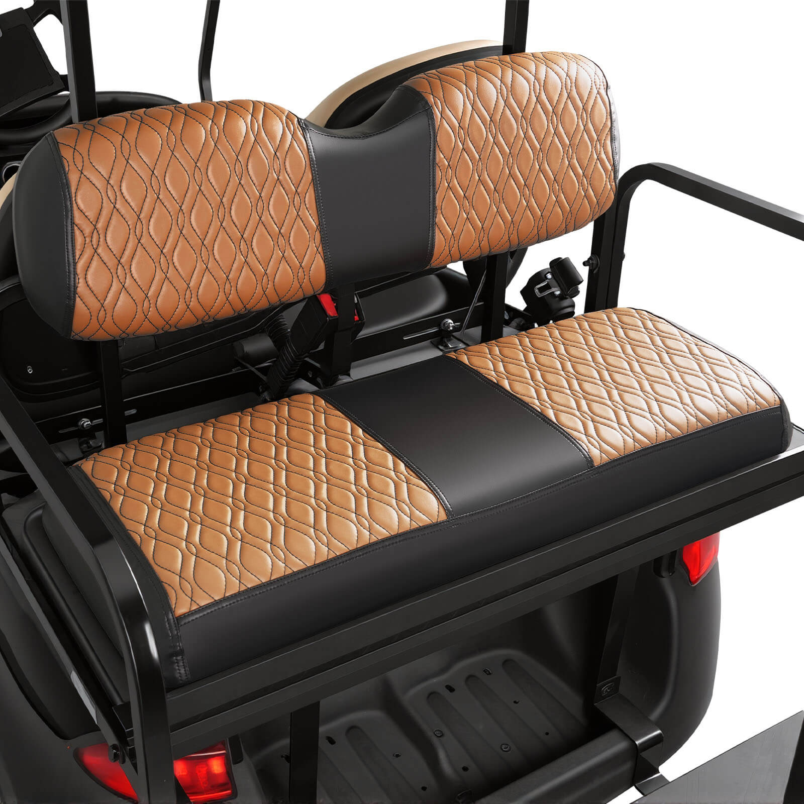 Universal Premium PVC Rear Seat Cover Set for 2+2 Golf Carts – 4 Design Options | DRIVE UP