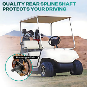 Yamaha Golf Cart Rear Axle Assembly Passenger Side with bearings and seals | Drive-up