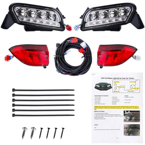 Club Car Tempo Light Kit Complete LED Lighting Set with Harness | Drive-up