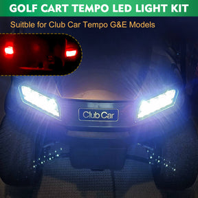 Club Car Tempo Light Kit Complete LED Lighting Set with Harness | Drive-up