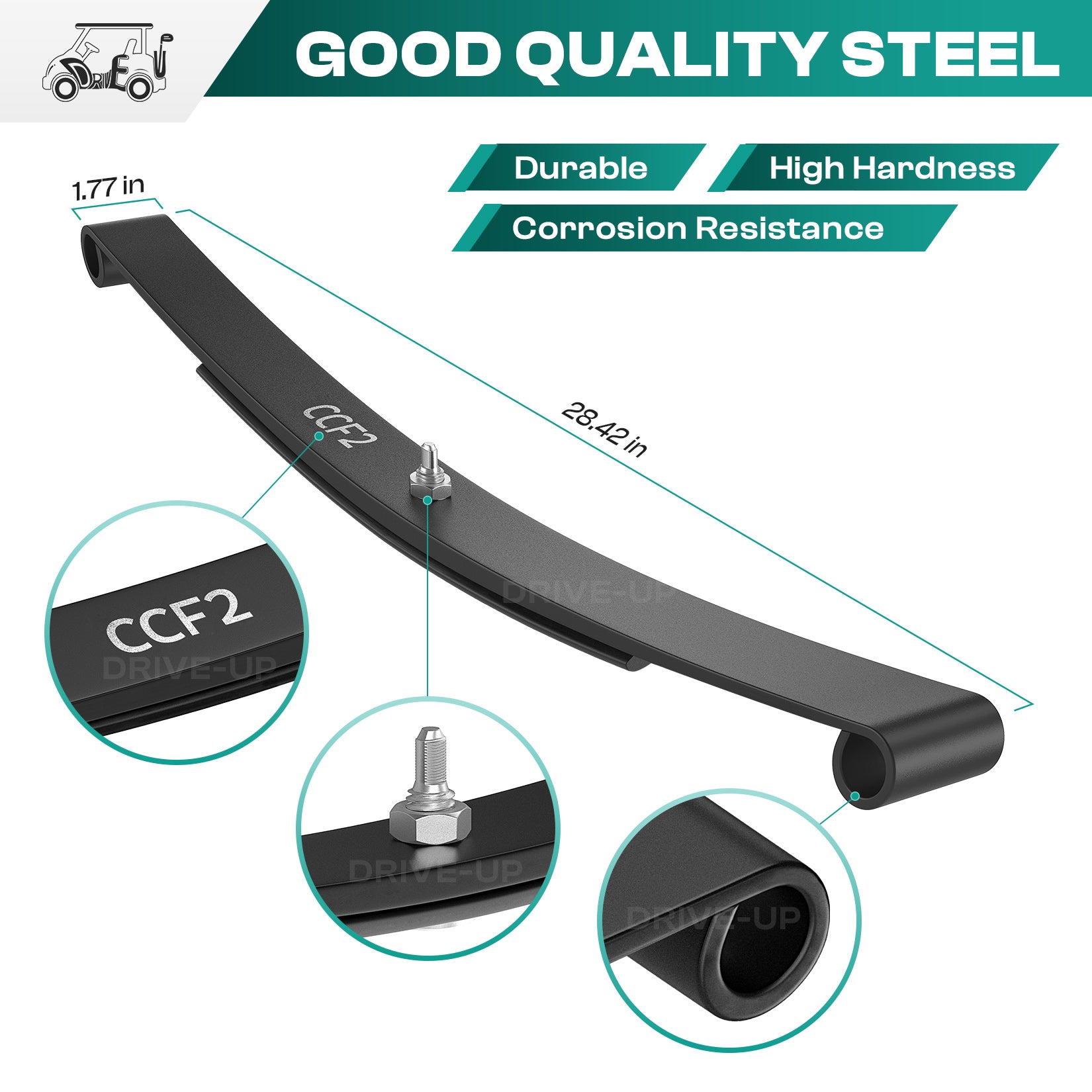 Golf Cart Front Leaf Spring Polyurethane Bushing Kit for Club Car Precedent DS | Drive-up