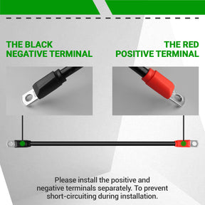 Golf Cart Battery Cables, Heavy Duty Golf Cart Battery Cables for Club Car DS & Precedent 1994-up 48 Volt, 7 PCS 4 Gauge Pure Copper Golf Cart Battery Wiring Cables (A Set)