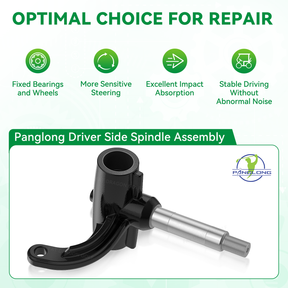 EZGO RXV Golf Cart Driver Spindle Assembly-Front Spindle Left |Drive-up