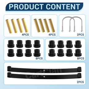 Club Car Rear Leaf Spring Kit, Golf Cart Rear Leaf Spring Kit Suitable for DS, OEM #1012180, 1015583 |Drive-up