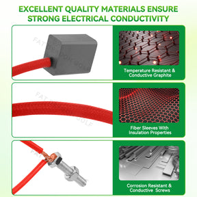 Starter Generator Motor Brush Set Kit for 2010-UP Club Car Precedent Gasoline&2018-up Tempo Golf Cart |Drive-up