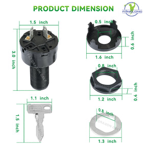 Golf Cart Ignition Switch for Club Car 2004+ Precedent & 2018+ Tempo Electric Models | Drive-up