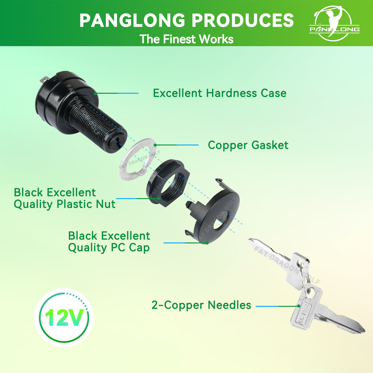 Golf Cart Ignition Switch for Club Car 2004+ Precedent & 2018+ Tempo Electric Models | Drive-up