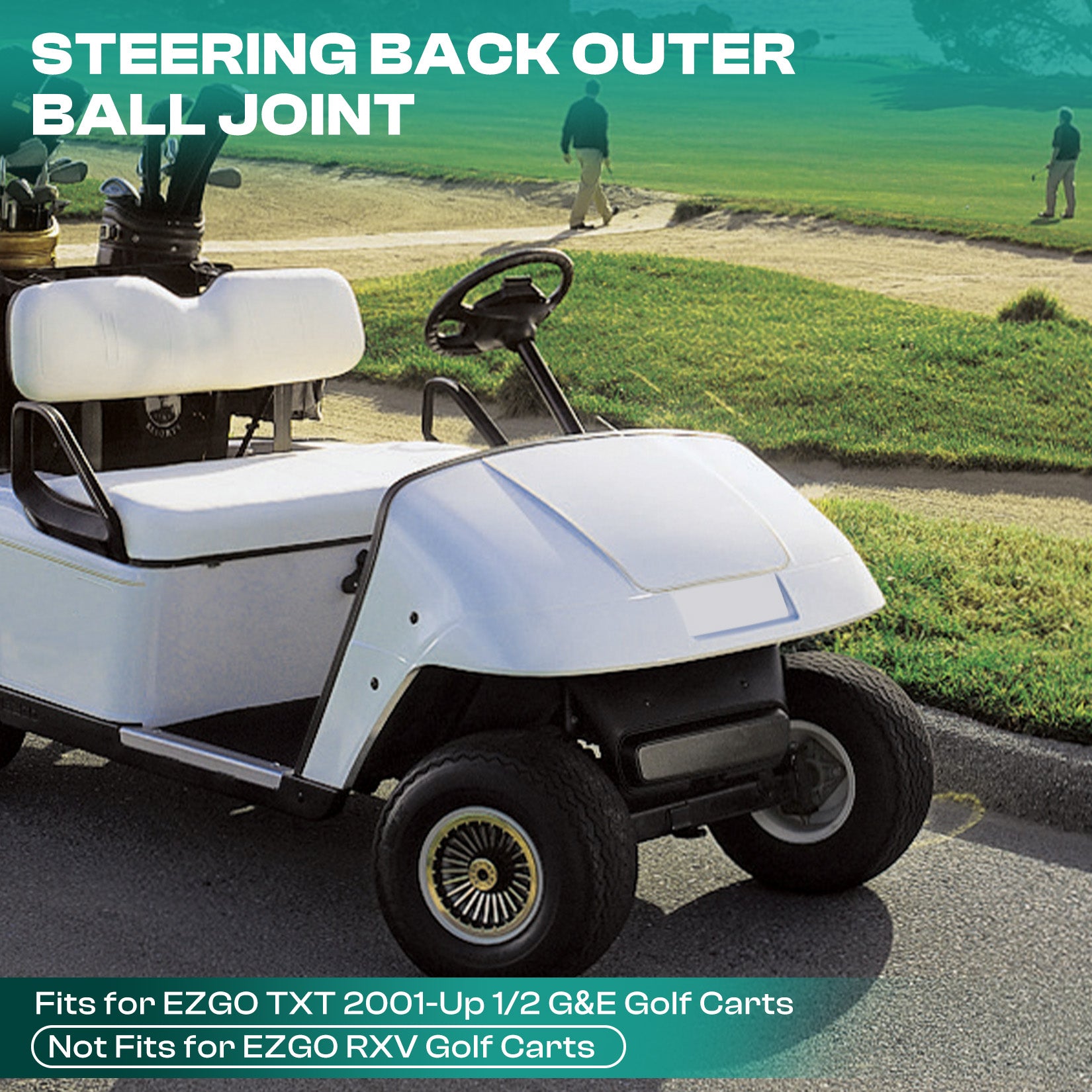 Steering Back Outer Ball Joint for E-Z-GO TXT G&E Golf Cart 2001-UP |Drive-up