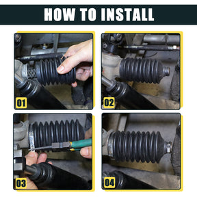 Steering Bellows with Stainless Steel Cable Tie Fits Club Car DS | Drive-up