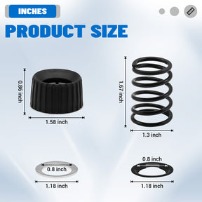 CartClan Golf Cart Accessories, Steering Column Rebuild 6 Kit Suitable for Club Car Tempo, Onward and 2004-Up Precedent Gas & Electric Golf Cart, OEM#: 103209501-1