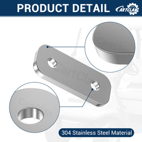 Golf Cart Rear Lugs 2 Hole Locking Plate for Club Car Precedent, Tempo, Onward, Set of 4 |Drive-up