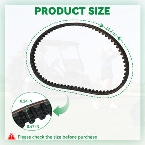 Timing Belt for EZGO Golf Carts with 295cc & 350cc Engines 1991-up | Drive-up