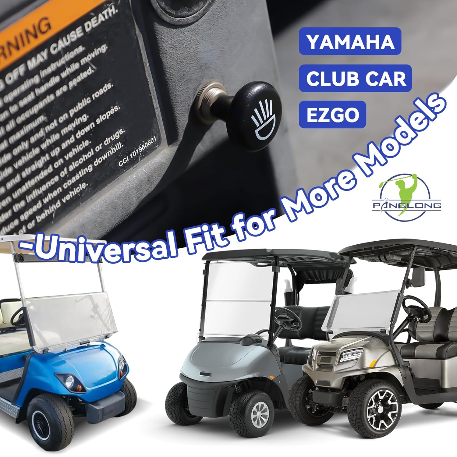 Universal Golf Cart Light Switch, Push Pull Headlight Switch Button-12Volt Light Switch 2PCS Replace for Golf Cart Club Car, Yamaha, EZGO Light Switch, OEM #4034 |Drive-up