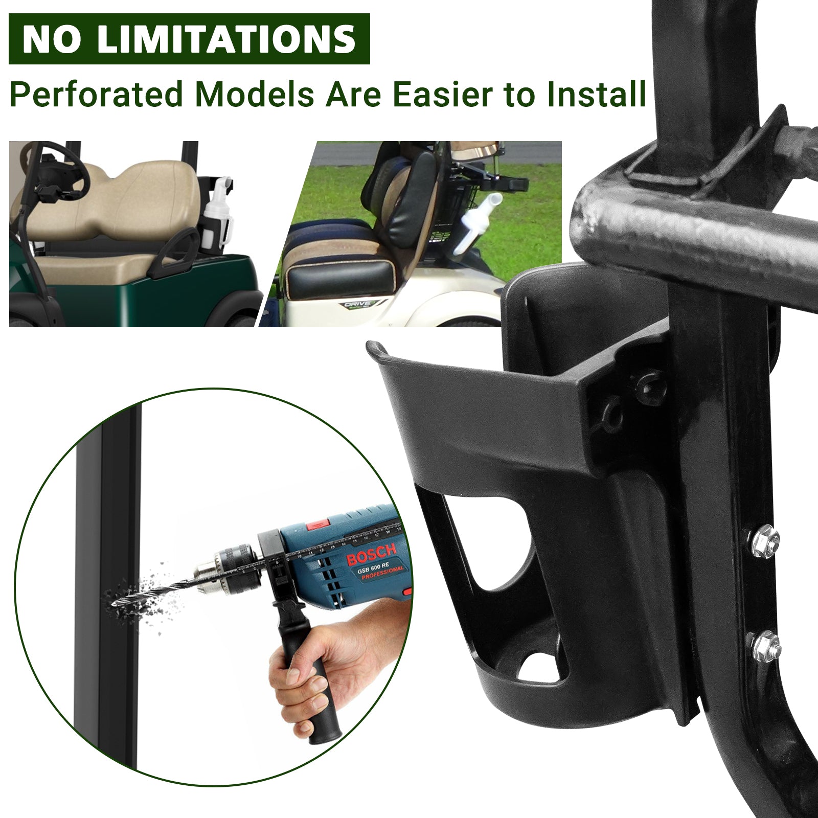 Universal Golf Cart Sand Bottle for EZGO, Club Car & Yamaha | Drive-up