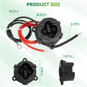 48V MAC DC Charger Receptacle with Harness for Yamaha G29 2011-2017