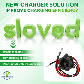 48V MAC DC Charger, Plug Powerwise Receptacle for Yamaha Electric 2011-2017 G29 |Drive-up