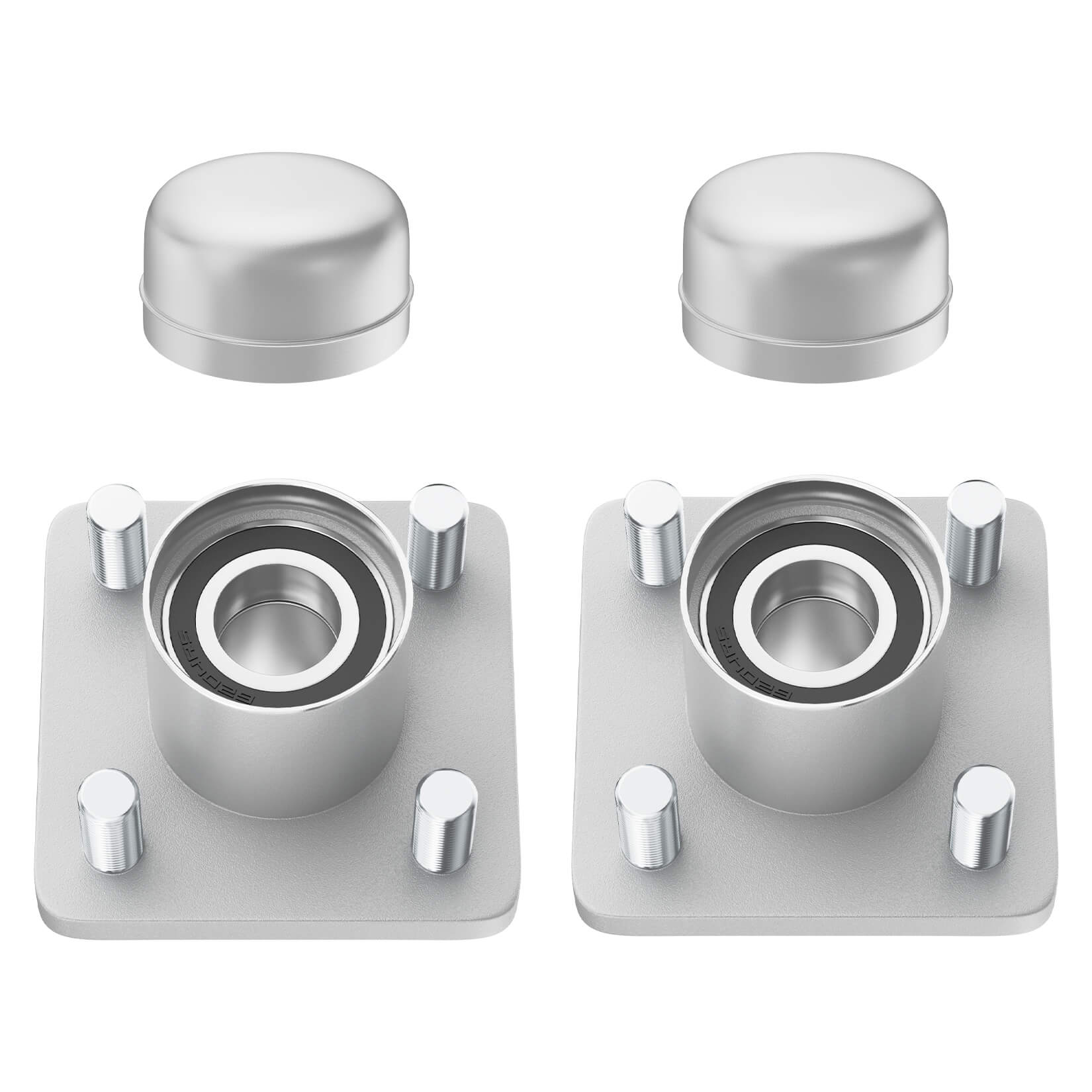 Golf Cart Front Wheel Hub Assembly with Hub Bearing Fits EZGO RXV - 2Pcs