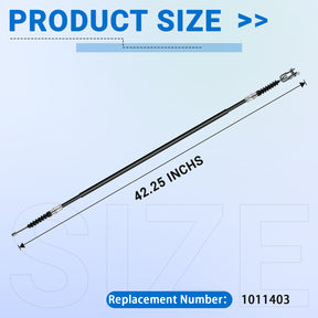 Drive-up Club Car DS Brake Cable Kit & Hanger for 2000-up Gas & Electric Golf Cart Stainless Steel Core Driver and Passenger Side Cables OEM# 102022101 1013207 101900801