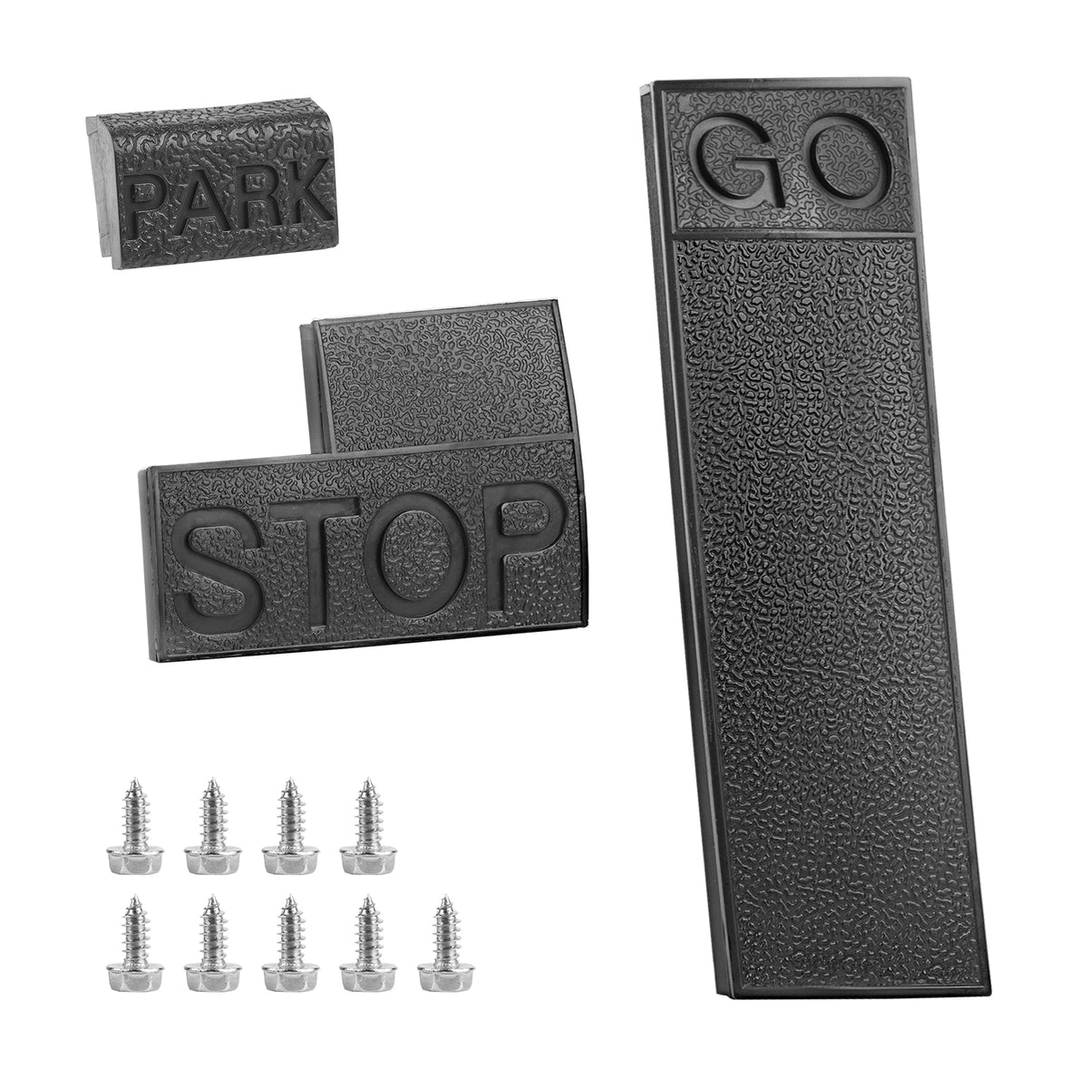 Golf Cart Pedal Set, Golf Cart Accelerator & Brake Pedal Pad Cover For Club Car DS 1981-2011, OEM #1013869 1013870 1013871 |Drive-up