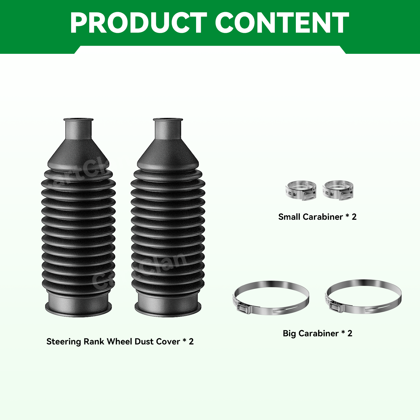 Golf Cart Steering Bellow Dust Seals for Club Car Precedent Models, Replace OEM #102565901 103826201 |Drive-up