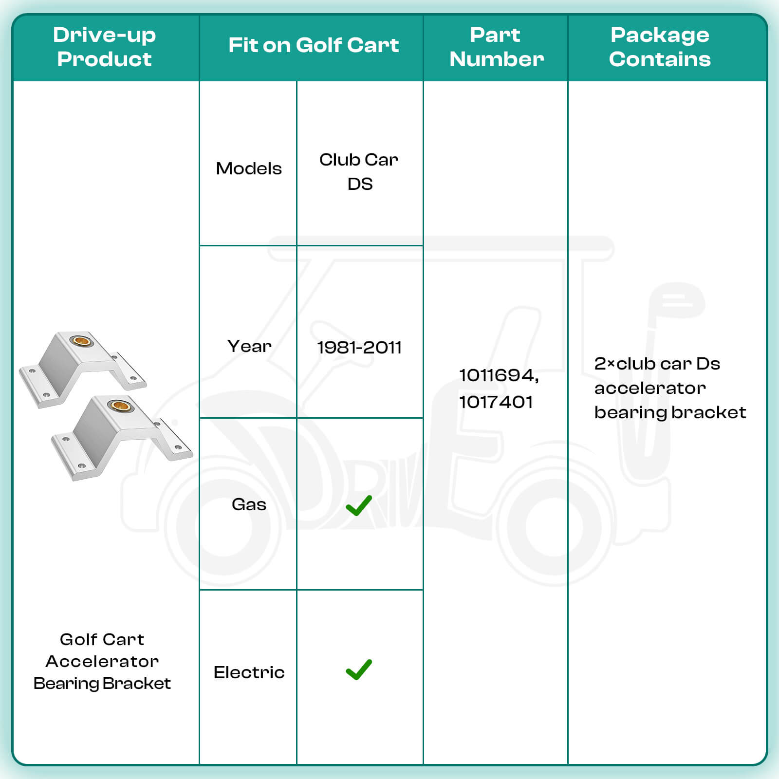 Club Car DS accelerator rod