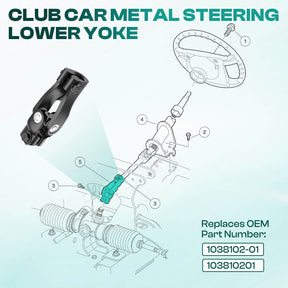 Golf Cart Metal Steering Lower Yoke for Club Car