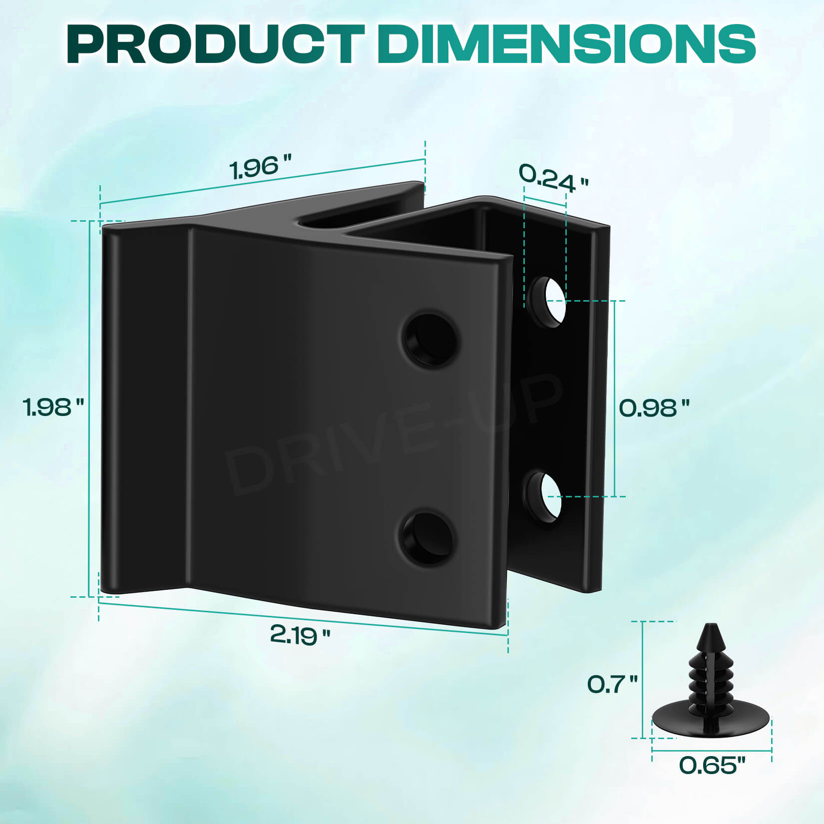 Upper Golf Cart Windshield Retaining Clips for Club Car Precedent