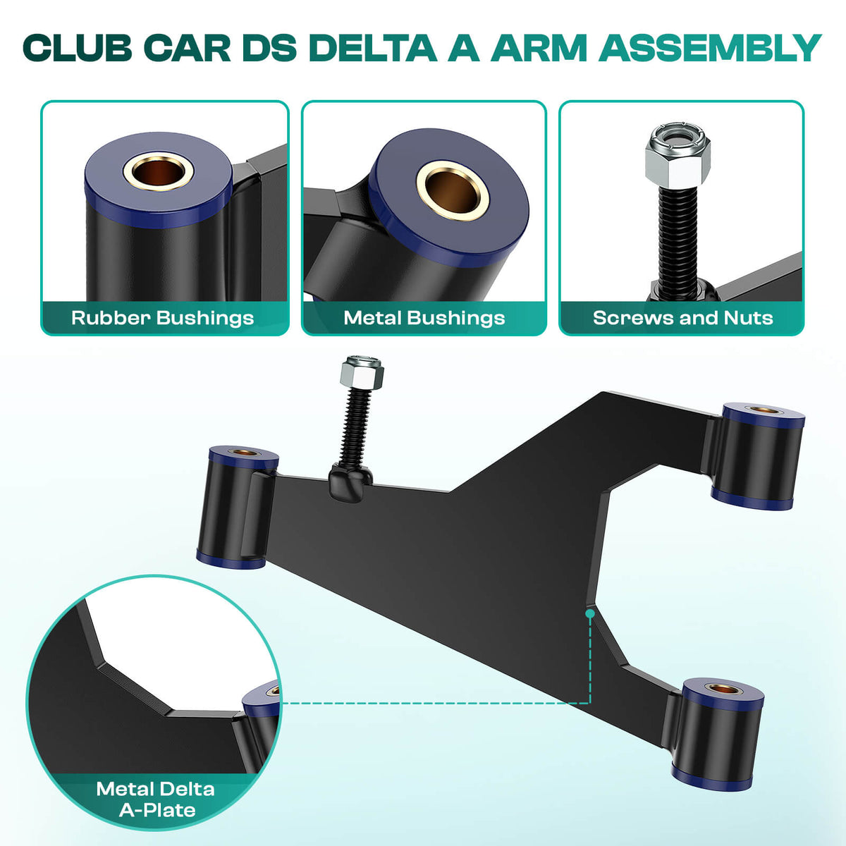 Delta A-Plate Lift Kit for Club Car DS