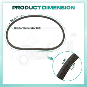 Club Car Starter Generator Belt