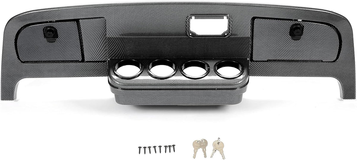 Golf Cart Dashboard Cover for EZGO RXV TXT Models with Lockable Storage