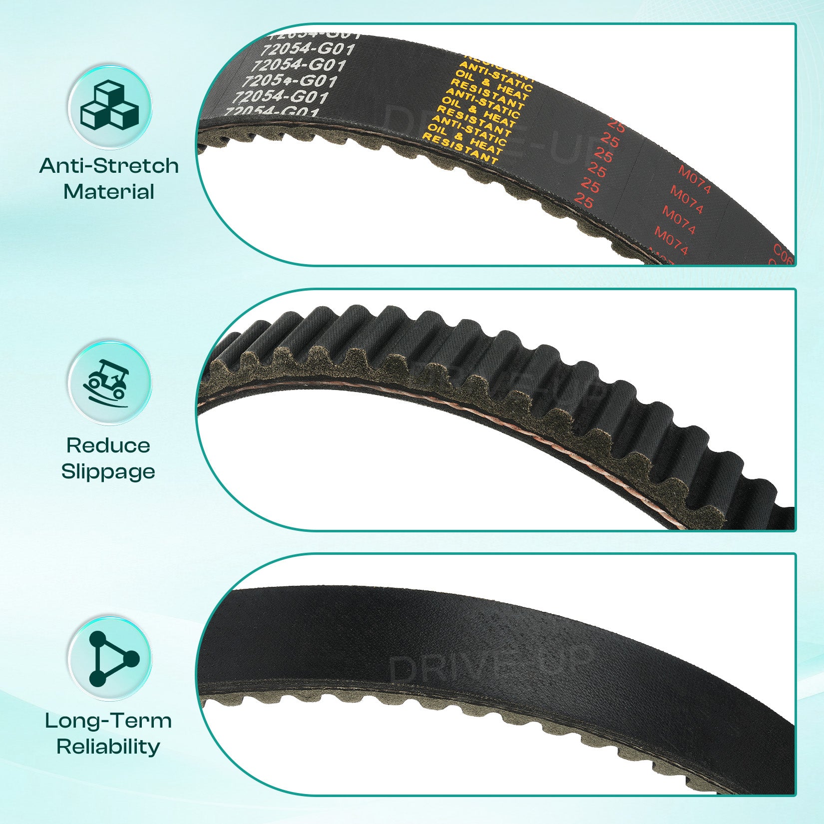 ezgo txt golf cart clutch drive belt